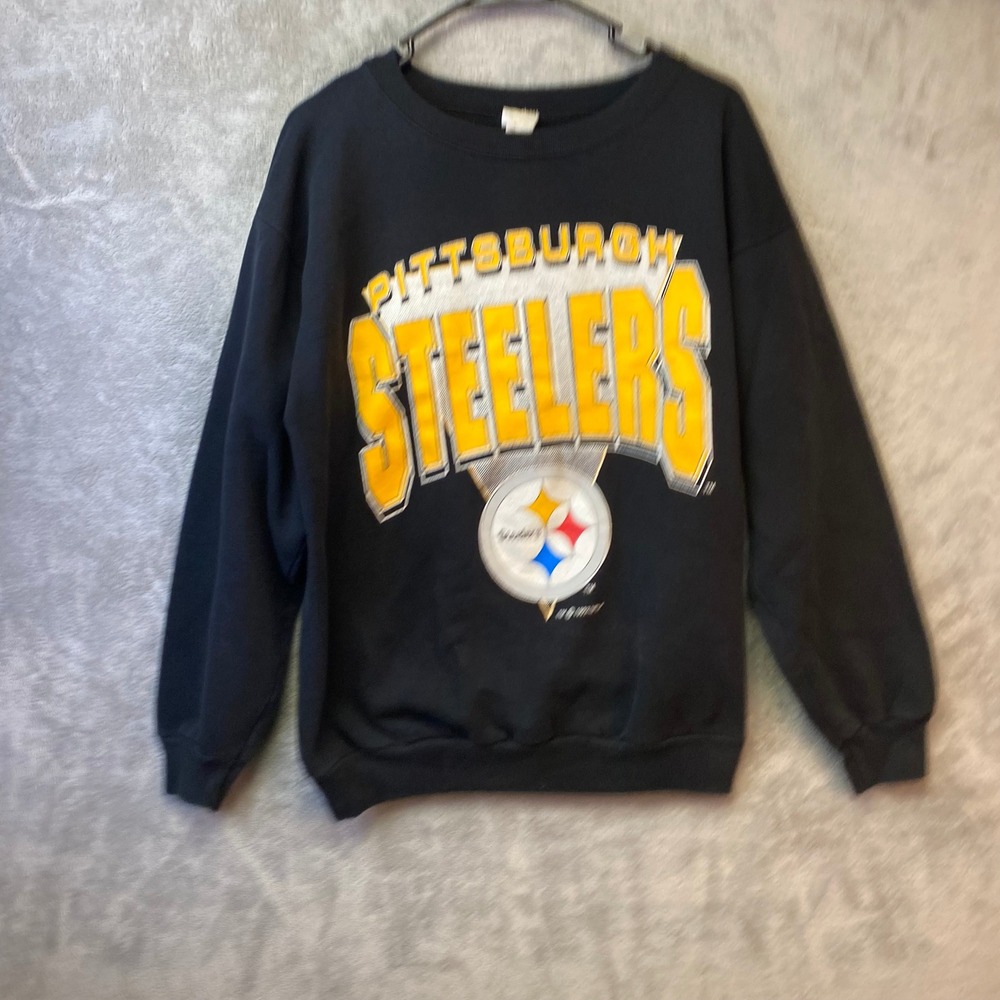Vintage‎ 1992 Pittsburgh Steelers Competition Crewneck Sweatshirt Black No Size